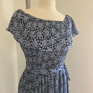 Michael Kors off the shoulder floral print dress